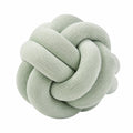 Knotenkissen 30 cm aus Cord Mintgrün als Dekokissen im modernen Stil