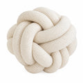 Knotenkissen 30 cm aus Textil in Creme als Wohnaccessoire