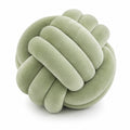 Knotenkissen 30 cm aus Polyester Hellgrün weich dekorativ
