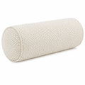Nackenrolle 20 x 50 cm in Creme Strukturstoff mit weicher Polsterung