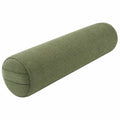 Nackenrolle 20 x 60 cm Textil Olivgrün für Sofa zylindrisch