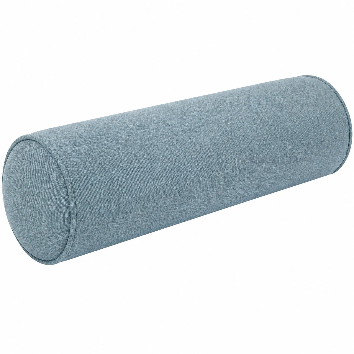 Nackenrolle 15x50 cm Textil Hellblau für Sofa und Bett Zylinderform