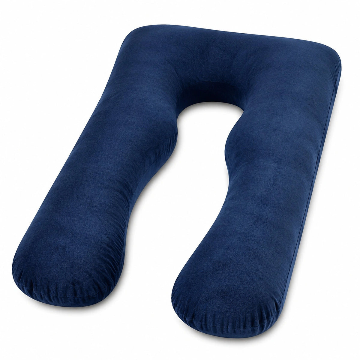 U-förmiges Seitenschläferkissen 140 cm Dunkelblau Textil für Schlaf und Lagerung