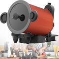 SOYPAX Brotbackautomaten, Grau, Vollautomatische Kochmaschine, Automatische Rührbratmaschine, Antihaft-Pfanne Rührbratmaschine