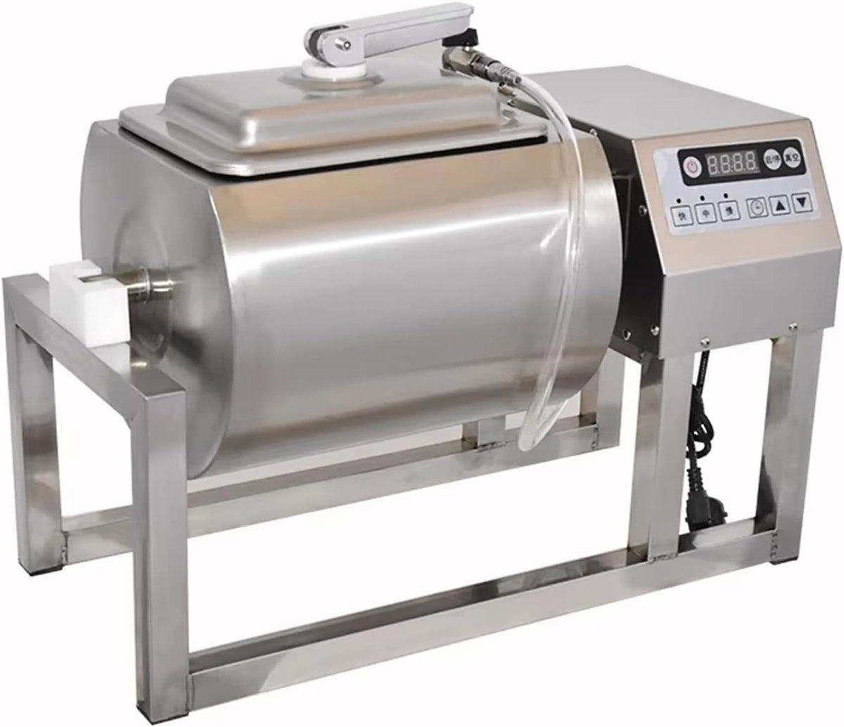 RETRIN Fleischhämmer & -klopfer, 18 L, 30 W, Edelstahl, Schwarz, Fleisch-Tumbler-Marinierungsmaschine, Wurst, Speck und Gemüse Bidirektionale Rotation