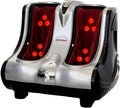 Bonplus BP Fußmassagegeräte, Schwarz, Fuß- und Beinmassagegerät mit Wärme, Shiatsu-Fußmassagegerät, tiefe Gewebemassage