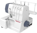 Necchi Overlock-Nähmaschinen, Schwarz, NL11C Overlockmaschine, 2/3/4-Faden Overlock, 12 Programme, Differentialtransport & Abfallbehälter
