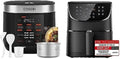 Cosori Heissluftfritteuse, 5,5 L, Schwarz, Heißluftfritteuse XXL Friteuse Heissluft Fritteusen Air, Multikocher mit 17 Programme