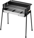 HBDNZMBDLS Tragbare Barbecues, Braun, BBQ-Grill, Kompatibel Mit Outdoor-Kochen, Tragbarer Holzkohleofen