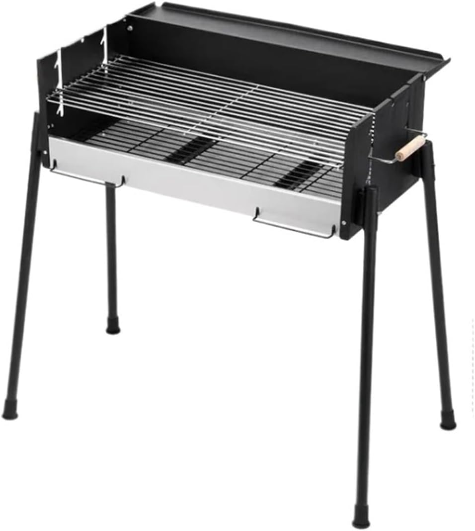 HBDNZMBDLS Tragbare Barbecues, Braun, BBQ-Grill, Kompatibel Mit Outdoor-Kochen, Tragbarer Holzkohleofen