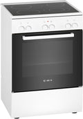 Bosch Elektroherd, 60 cm, Schwarz, HKA090220 Serie 2 Elektro-Standherd, breit, 3D Heißluft Backen auf 3 Ebenen