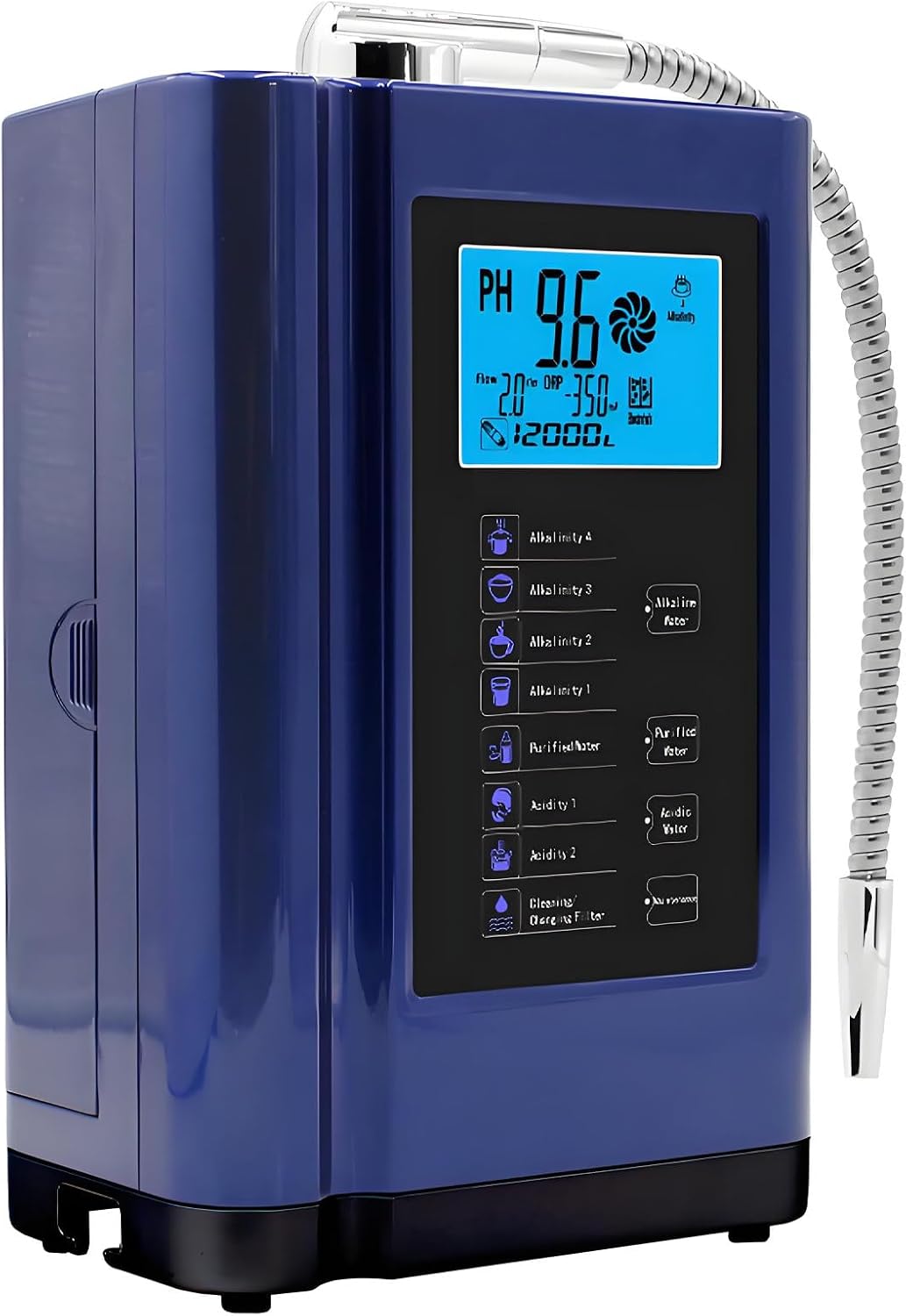 DNEPEI Dunstabzugshaube, 6.000 l, Blau, Wasserionisierer für alkalisches Wasser, Haus-Filtersystem Blue, Bis zu -500 mV Redoxpotenzial (ORP)