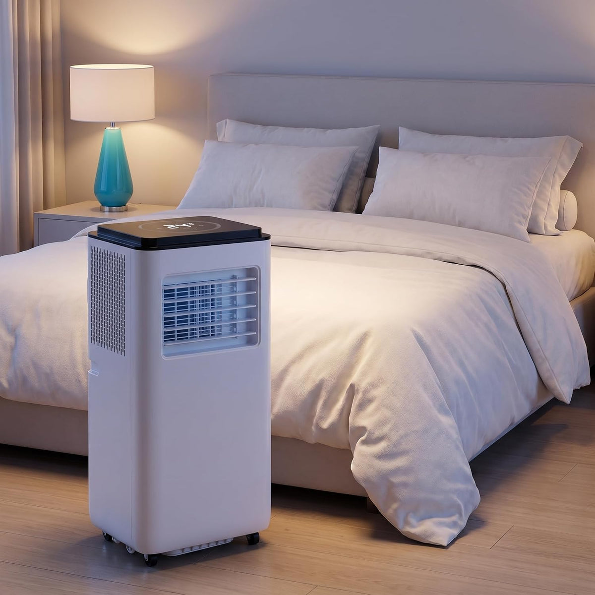Mobiles Klimagerät, Weiß, Tragbare Klimaanlage 12000 BTU - Kühlt 300 sq ft, Smart AC mit Luftentfeuchter & Ventilator
