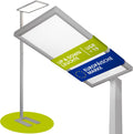INNOVATE Schreibtisch, 80 W, Silber, LED Stehlampe Büro Dimmbar 7500lm UGR< 19 Deckenfluter, Tageslichtlampe Stehlampe Dimmbar I Stehlampe LED Home