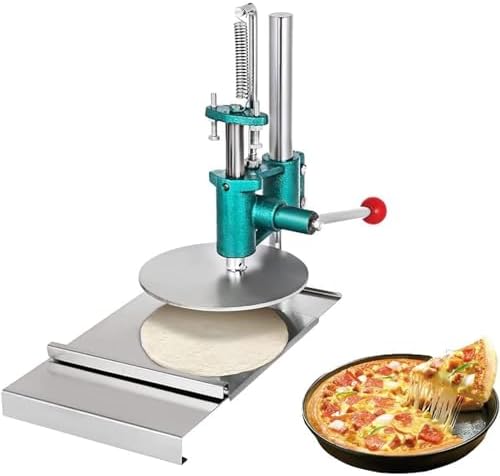 Teigroller Monitor, 12 cm, Silber, Teigausrollmaschine, Nudelmaschine, Hand-Pizzateig-Flachpresse, Pizzateigpresse