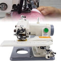 Blindstichmaschine, Schwarz, Tragbare Näh- und Stickmaschine mit 1200 U/min, inklusive Pedal und Nadeln zum Säumen von Blindstichen