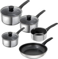 KUHN RIKON Topf- & Pfannensets, Silber, Classic Kochgeschirr-Set 5-teilig - Induktion Edelstahl Topf