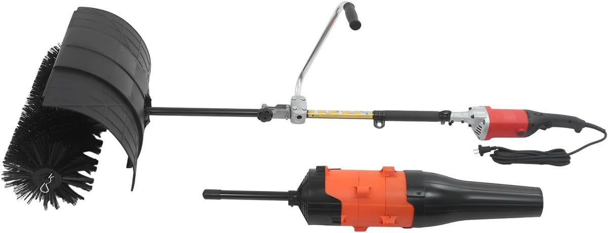 Queeucaer Schneefräse, Schwarz, Handheld Elektro-Laubsauger/-bläser Kehrmaschine, Höfe, Gärten
