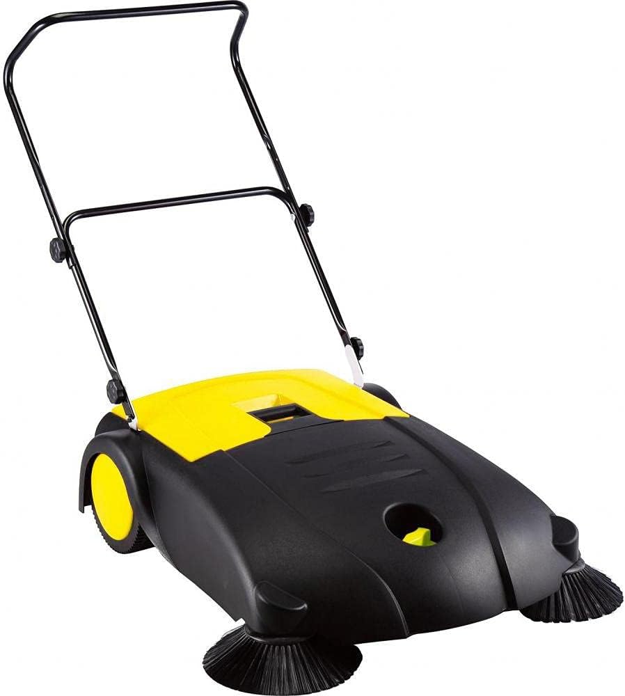 Syntrox Germany Kehrer, 80 cm, Schwarz, Kehrmaschine mit 2 Kehrbürsten