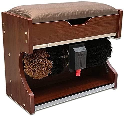 YANYUESHOP Schuhbürsten, ≤ 60 dB, Massivholz, Grau, Schuhputzen, Polieren, Aufbewahren, Schuhbank