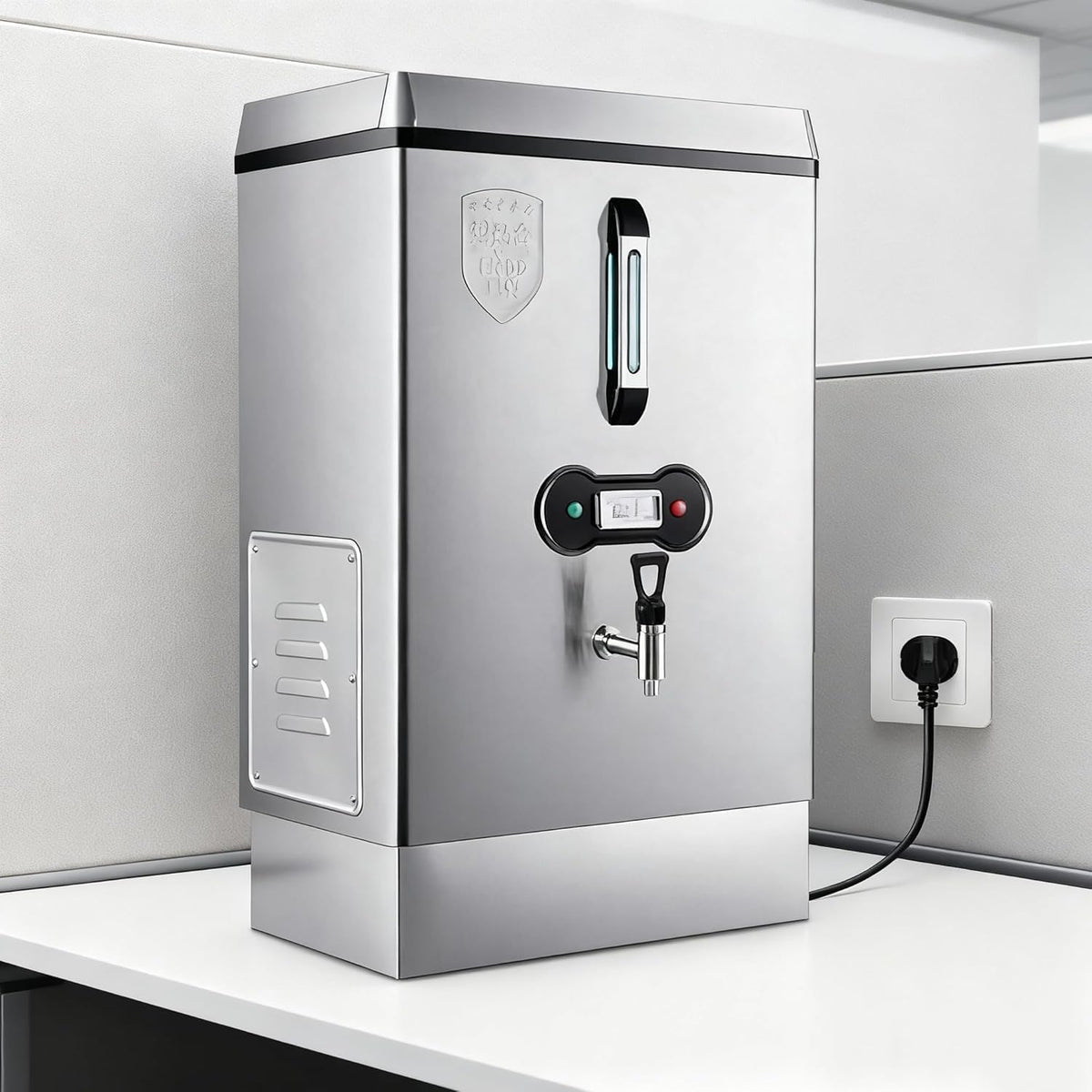 QUSYZD Küche, Kochen & Backen, Schwarz, Sofort-Heißwasserspender, großer gewerblicher Wasserkocher mit Doppelfiltration
