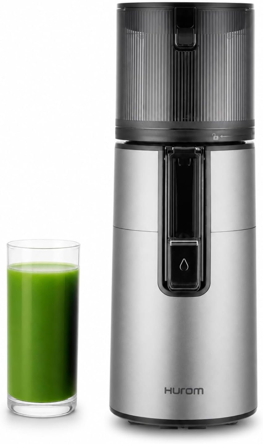 Hurom Mastizier-Entsafter mit einer Schnecke, Schwarz, H400 Slow Juicer