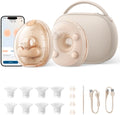 eufy Security Brustpumpen, Schwarz, Tragbare elektrische Milchpumpe S2 Pro, kabelloses Ladecase, sanfte Wärmemassage mit HeatFlow™ 2.0 & VibraPump™
