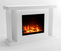 GLOW FIRE Elektrokamin, 120x84x38 cm, Weiß, GF Core mit Heizung und Kaminfeuer (Standkamin TARVOS) -, Heizlüfter
