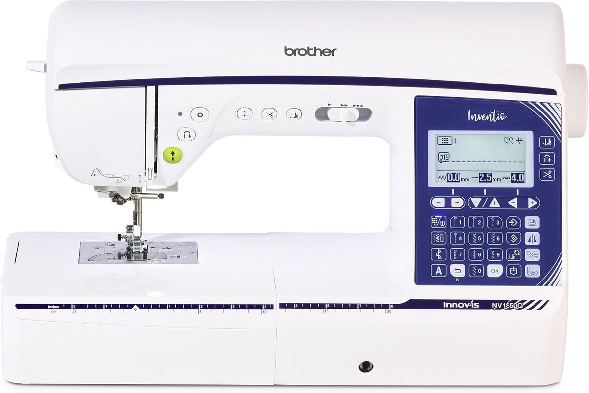 Brother Elektronisch gesteuerte Nähmaschinen, Schwarz, Inventio Innov-is NV 1850Q Näh- und Quiltmaschine