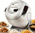ErShangMao Herd, 2000 W/1000 W, 6 l, Grau, Gewerbliche Küchenmaschine, Automatischer Kocher, 2000-W-Wok-Roboter