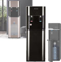 LLOZoo Kühler & Wasserspender, Schwarz, Wasserspender mit Selbstreinigungsfunktion, Unterbau-Flaschensystem (Bottom-Loading)
