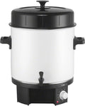 Sport-Tec Einkochautomaten, 25 Liter, Grau, Wasserbad MK 1800 Glühweinkocher Glühweintopf Einkochautomat, thermostatisch