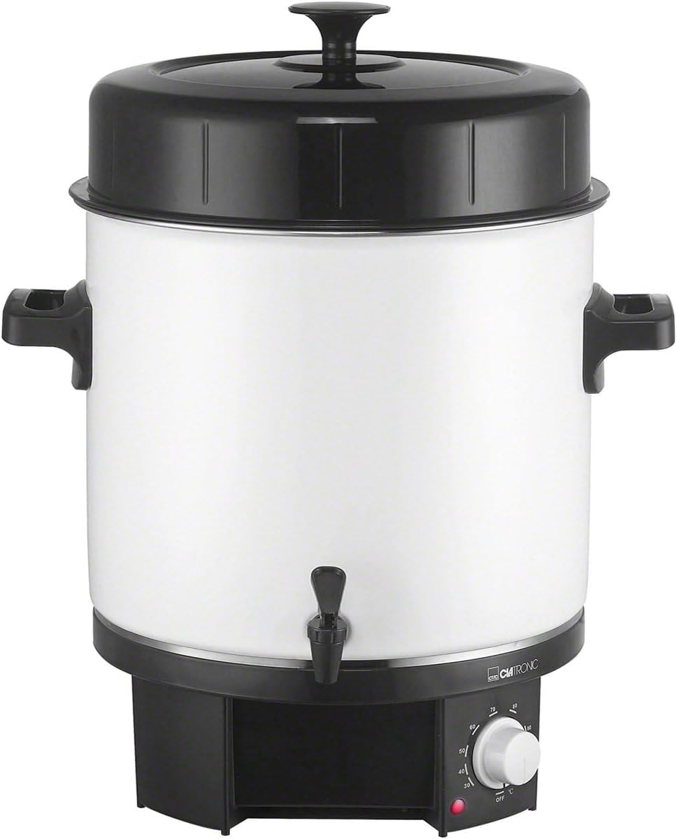 Sport-Tec Einkochautomaten, 25 Liter, Grau, Wasserbad MK 1800 Glühweinkocher Glühweintopf Einkochautomat, thermostatisch
