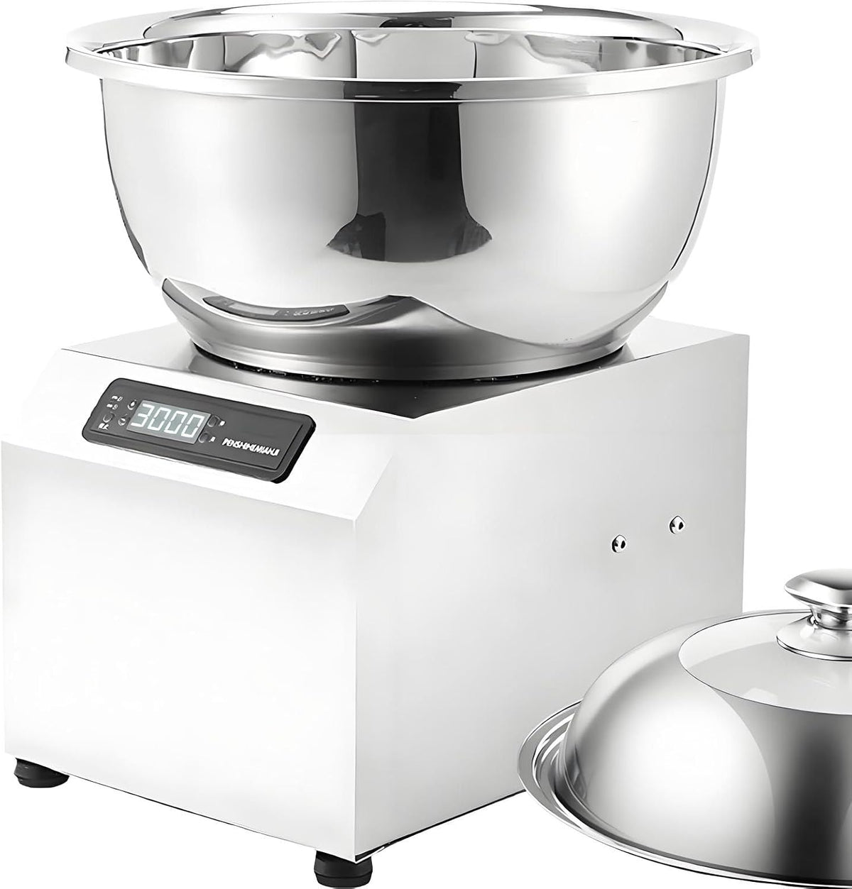 lealovengzh Knet- & Rührmaschinen, 8 kg (Teig), 1800 W, 8Kg, Schwarz, Gewerbliche Spiral-Teigknetmaschine, 6 Lbs