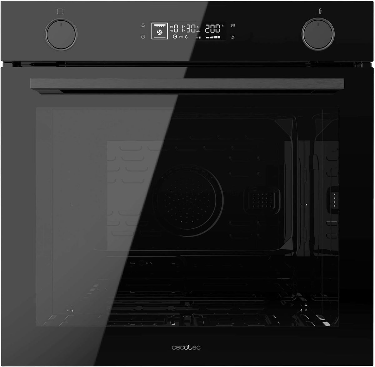 Cecotec Backofen, 2800 W, 73 L, Schwarz, Integrierbarer Multifunktions - Air Fryer - Bolero Hexa, Niedriger Energieverbrauch