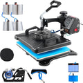 VEVOR Druckpressen, 38x30 cm, Schwarz, Transferpresse Hitzepresse Textilpresse T-Shirt Heat Press