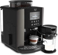 KRUPS Kaffeevollautomat, Schwarz/Silber, ARABICA LATTE EA819E10 ESPRESSO-VOLLAUTOMAT ZINN EA819