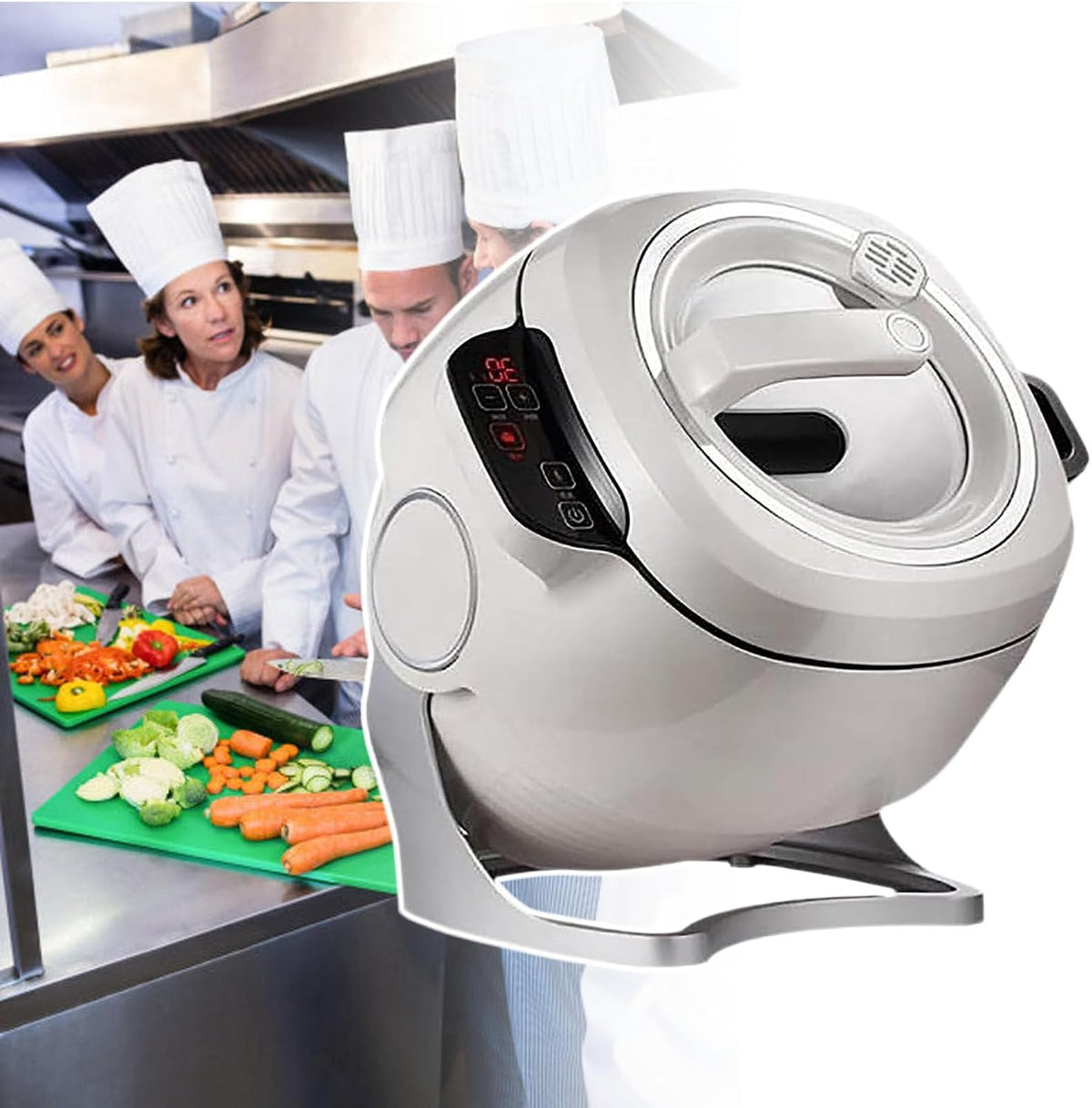 clearcaat Einkochautomaten, 5 L, Grau, Automatische Kochmaschine, Rauchfreie Automatische Kochmaschine