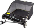 DEMA Rasenmäher, 95 cm, Schwarz, Rasenkehrmaschine, Laubkehrmaschine, Rasenkehrer, Laubkehrer, robust, langlebig