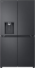 LG Side-by-Side-Kühlschrank, 641 L, Schwarz, GML960EVBE Multi-Door Kühlschrank mit Gefrierfach (, Energieklasse E) mit Eis- und Wasserspender