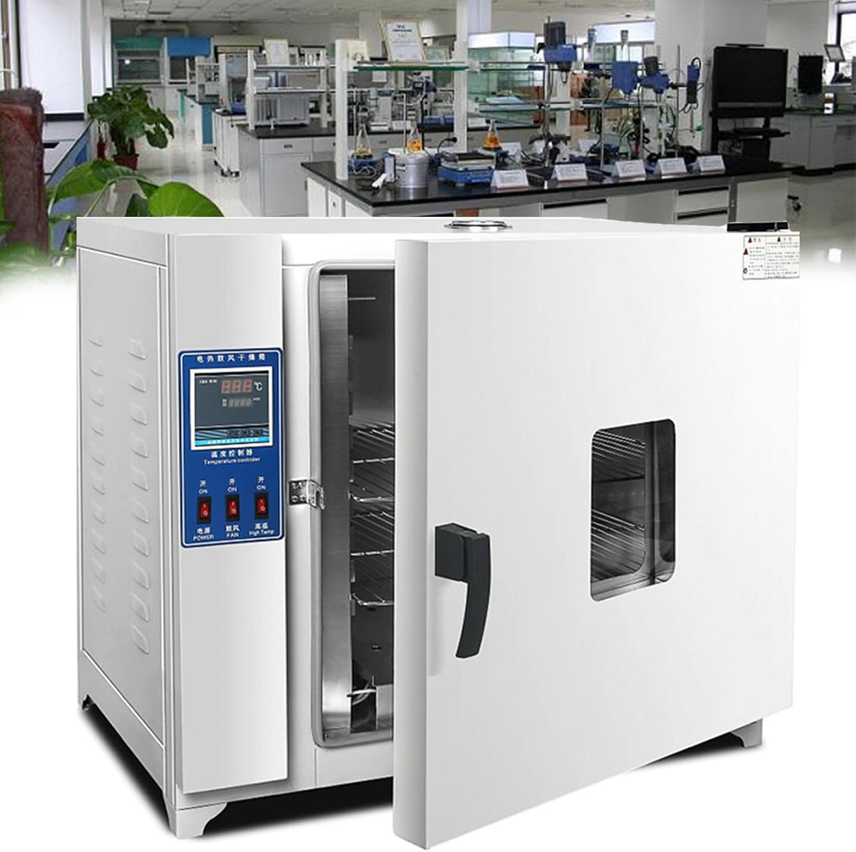 RayGenius Dörrautomaten, 800 Watt, 15.6l, Silber, Industrie-Trockenschrank Mit Konstanter Temperatur, Mit Intelligentem Pid-Instrument