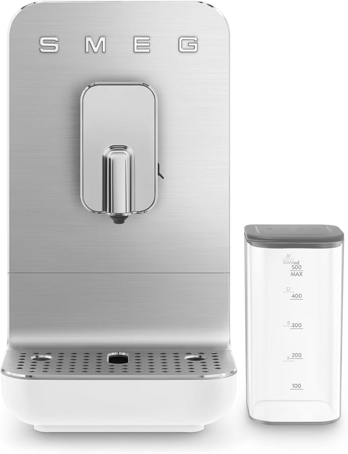 Smeg Kaffeemaschine, 1350 W, 1,4 l, Weiß, Automatische Espressomaschine BCC13WHMEU, Milchsystem, Integrierte Kaffeemühle