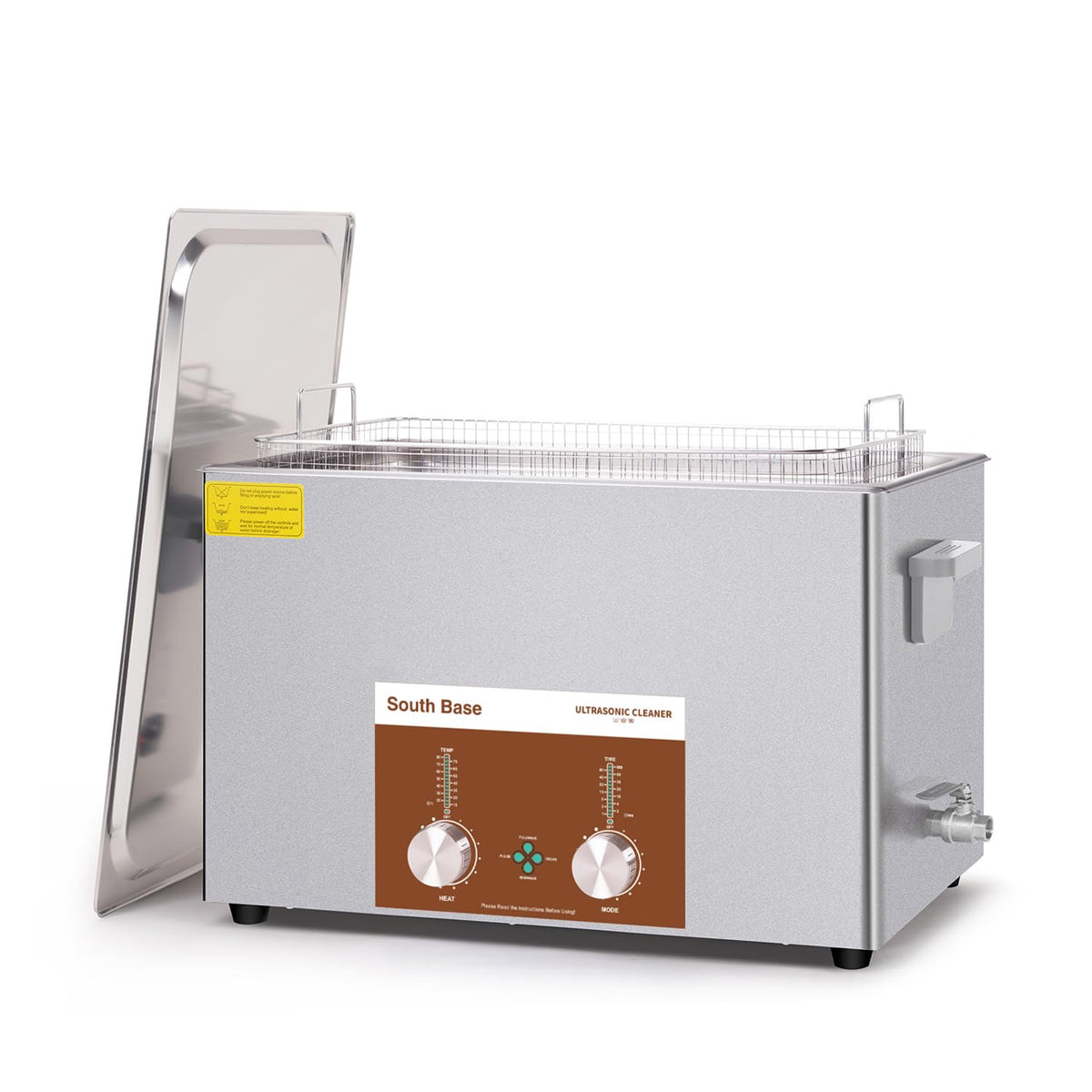 South Base Labor-Reinigungsartikel, 600 W, 30 L, Schwarz, Ultraschallreinigungsgerät, Ultraschallreiniger mit Reinigungskorb