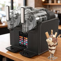 CGLYYDS Eismaschine, 39,8 × 19 × 40,7 cm, 2,0 l / 68 oz, 185 W, 2 l, Schwarz