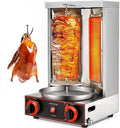 YXZYFPP Holzkohlegrill, Schwarz, Gewerblicher elektrischer Shawarma-Kebab-Grill, Vertikalgrill und Drehspieß mit Einstellbarer Temperatur