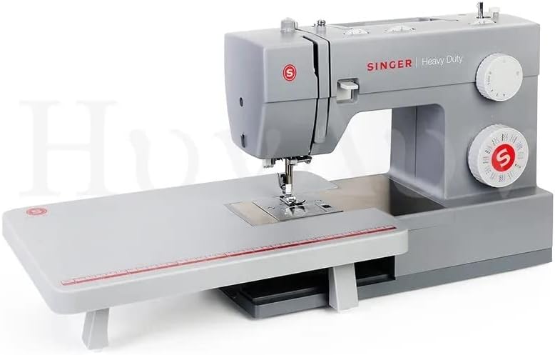 Singer Einfache Nähmaschinen, Grau, HD 4432 Heavy Duty mit Anschiebtetisch