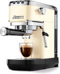 Tchibo Kaffeemaschine, 15 bar, Schwarz/Silber, Siebträger Espressomaschine Lapressa (, 980ml Wassertank), Pre-Infusion Technologie