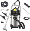 Sofa Qiang, 40 L, Schwarz, Professionelle Teppichreinigungsmaschine, 230 mbar Saugleistung, Separater Frisch- & Abwassertank