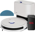 AEG Saugroboter, 14,4 V, 0,28 l, 140m, Weiß, mit Wischfunktion, WiFi, LiDAR Navigation, automatischen Entleerungsstation