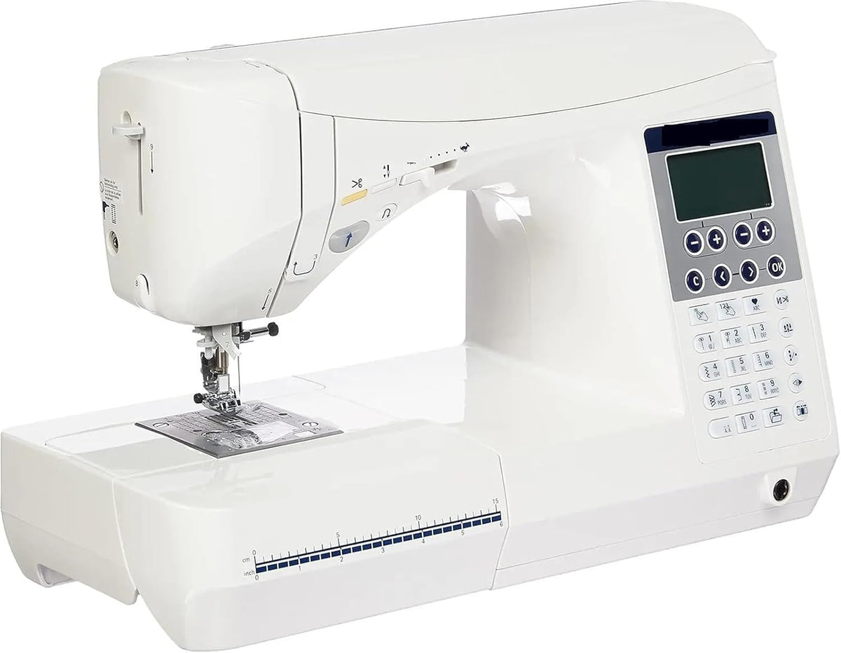 VChics Overlock-Nähmaschinen, Schwarz, Multifunktionale Computer-Nähmaschine, intellinte Bedienung, Overlock- und Knopfloch-Nähmaschine